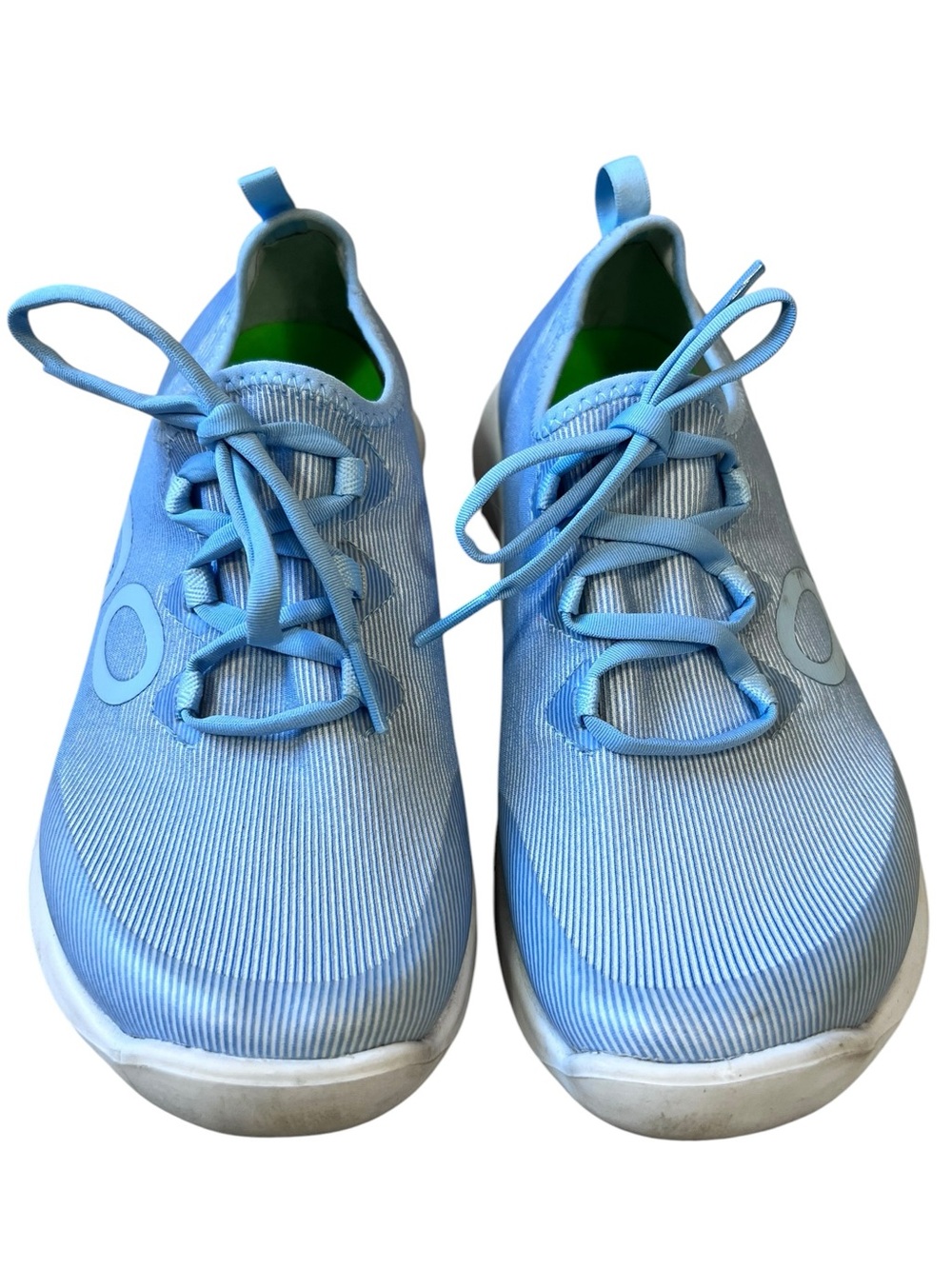 Oofos OOmg Sport LS Shoes Womens Size 8 Lace Up Recovery Sneakers Blue White - Picture 11 of 11